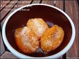 Abricots rôtis au miel et à la noix de coco râpée, cuisson au barbecue