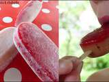 Bâtonnets glacés bi-goûts : fraise & rhubarbe