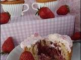 Cupcakes aux fraises (topping mascarpone)