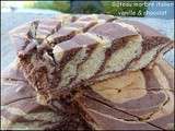 Gâteau marbré italien à la vanille et au chocolat