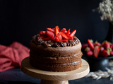 Layer cake chocolat fraises