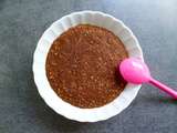 Bowl cake chocolaté hyperprotéiné au son d'avoine nappé choco 0kcal (végétarien, diététique, sans beurre-sucre, riche en fibres)