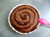 Bowl cake diététique hyperprotéiné chocolat-noisette-coco-maca-courge-lin-chanvre-chia (sans oeuf-beurre-sucre, riche en fibres)