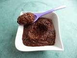 Bowl cake vanille chocolat au chia et au psyllium (hyperprotéiné, diététique, sans sucre, sans beurre et très riche en fibres)