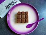 Brownie glacé minceur hyperprotéiné au chocolat (allégé, végétarien, diététique, sans beurre ni sucre ni oeuf, riche en fibres)