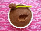 Brownie moelleux vegan chocolaté (hyperprotéiné, diététique, sans gluten ni sucre ni beurre ni oeuf ni lait et riche en fibres)