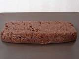Cake cru chocolat praliné aux flakes de blé complet