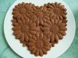 Coeur amande chocolat coco aux flakes complets et au psyllium (sans sucre ni oeufs ni beurre)