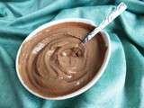 Crème hyperprotéinée végane chocolat noisette (sans oeufs, sans sucre et sans lait de vache)