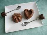  flan-mousse  diététique cacao et noix de pécan au psyllium et au sucralose (sans sucre et sans oeufs)