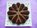 Gâteau cappucino chocolat chicorée hyperprotéiné au son d'avoine et blé soufflé (diététique, sans oeuf, riche en fibres)