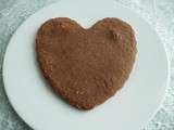 Gâteau coeur hyperprotéiné chocolat et noix de coco aux 7 céréales et au sirop d'érable sans sucre (sans oeufs et sans beurre)