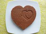 Gâteau coeur végan amande chocolat coco châtaigne (hyperprotéiné, diététique, sans gluten ni oeuf ni beurre et riche en fibres)