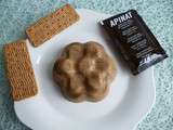 Gâteau cru diététique au café et aux biscuits sésame avec psyllium et sucralose pur à 80 kcal (sans cuisson et sans oeufs)