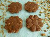 Gâteaux crus multicéréales au cacao cru et au psyllium (sans beurre, sans oeufs, avec Sukrin et sans cuisson)