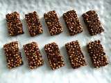 Mini-barres de céréales hyperprotéinées au chocolat noir (sans sucre)