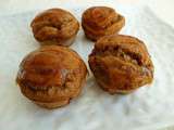 Muffins diététiques hyperprotéinés vanille cacahuète avec maca-lin-chia-son d'avoine-psyllium (sans beurre et riches en fibres)