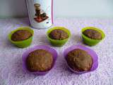 Muffins hyperprotéinés cacao café aux 5 céréales avec chia, lin et psyllium (diététiques, sans beurre ni oeuf, riches en fibres)