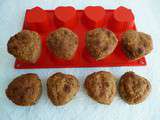 Muffins hyperprotéinés complets vanille pomme avoine aux graines de lin et au psyllium (sans sucre ni oeufs ni beurre)