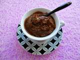 Mugcake chocolat cappuccino avoine nappé chocolat zéro calorie (diététique, hyperprotéiné, sans oeuf ni beurre, riche en fibres)