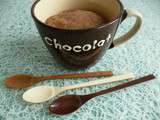 Mugcake végan cacao coco au psyllium avec Sukrin et yaourt de soja (diététique, sans sucre ni beurre ni oeuf et riche en fibres)