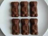 Oursons chocolat allégés à l'inuline et aux graines de chia