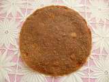 Pancake cru végan pomme poire au soja et au psyllium (sans cuisson, sans gluten ni oeuf ni beurre ni lait et riche en fibres)