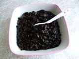 Risotto de perles de konjac au cacao noir (black onyx cocoa) à seulement 40 kcal et avec sucralose pur (sans sucre ni beurre)