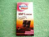 Tablette chocolat 100% cacao Karéléa