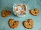 Yaourts maison diététiques aux biscuits palmiers (sans sucre)