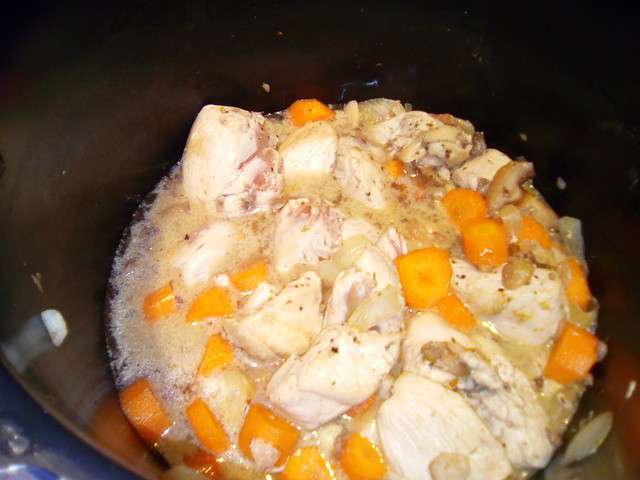 Recette - Blanquette de poulet au Cookeo 