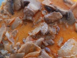 Champignons au curry rouge