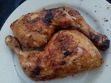 Cuisses de poulet grillé au barbecue