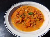 Curry à la pulpe de tomates et aux légumes