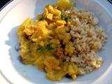 Curry de courgettes aux Protéines de Soja Texturées