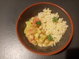 Curry de pois chiches aux tomates et courgettes