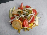 Filet de poisson en papillote aux légumes d'été