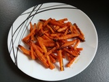 Frites de carottes à l'extra crisp
