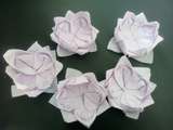 Pliage serviettes de table en fleur de Lotus