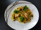 Riz épicé aux légumes verts et poulet au cookéo (ou pas)