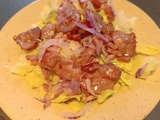 Salade de gésiers et lardons