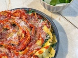 Spirale de lasagne aux légumes de Cyril Lignac dans Tous en cuisine