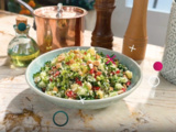 Taboulé vert aux amandes et raisins blancs de Cyril Lignac dans Tous en cuisine