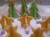Biscuits de Noël en 3D : étoiles et sapins