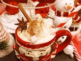 Chocolat blanc chaud de Noël