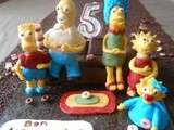 Gâteau :   Les Simpson  