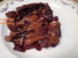 Clafoutis cerises/framboises/ fraises des bois et chocolat