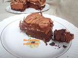 Gâteau au chocolat amande pistache meringué