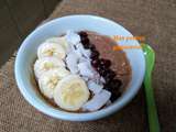 Porridge coco graines de chia chocolat ( sans flocons)