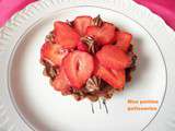 Tartelette fraises et pate a tartiner